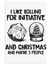 I like rolling for initiative and Christmas and maybe 3 people Vertical Poster tile