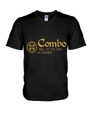 Combo Well Do you have an answer V-Neck T-Shirt tile
