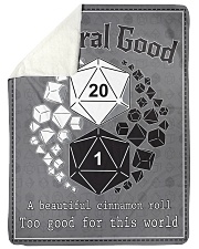 Neutral Good Sherpa Fleece Blanket tile