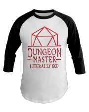 Dungeon Master Literally God Baseball Tee tile
