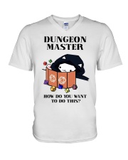 Dungeon Master How do you want to do this V-Neck T-Shirt tile
