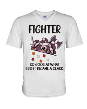 Fighter V-Neck T-Shirt tile