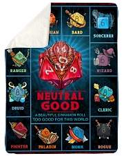 Neutral Good Sherpa Fleece Blanket tile
