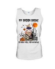 My broom broke so now i roll for initiative Unisex Tank tile