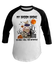 My broom broke so now i roll for initiative Baseball Tee tile