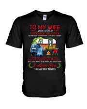 To My Wife Turn Back The Clock V-Neck T-Shirt tile