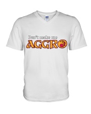 Don't make me aggro V-Neck T-Shirt tile