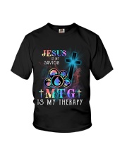 Jesus is my savior MTG is my therapy Youth T-Shirt tile