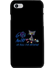 Go away or roll for initiative Phone Case tile