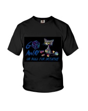 Go away or roll for initiative Youth T-Shirt tile