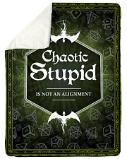 Chaotic Stupid Sherpa Fleece Blanket tile