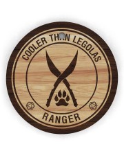 Ranger Circle ornament - single (wood) front