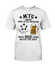 MTG solves most of my problems Beer solves the rest Premium Fit Mens Tee tile