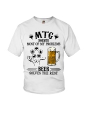 MTG solves most of my problems Beer solves the rest Youth T-Shirt tile