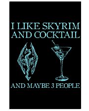 I like skyrimand cocktail and maybe 3 people Vertical Poster tile