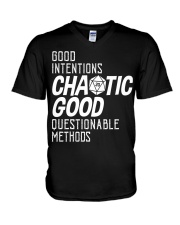 Chaotic Good V-Neck T-Shirt tile