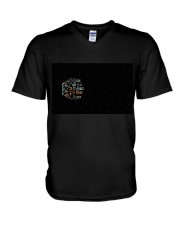 There are 20 sides to every story V-Neck T-Shirt tile