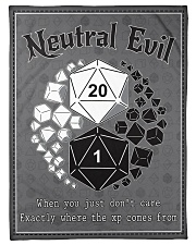 Neutral Evil Fleece Blanket tile