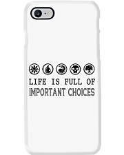 Life is full of important choices Phone Case tile