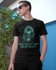 Teacher by day, DM by night Classic T-Shirt apparel-classic-tshirt-lifestyle-17