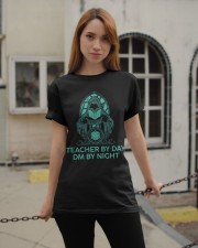 Teacher by day, DM by night Classic T-Shirt apparel-classic-tshirt-lifestyle-19