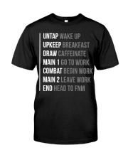 Untap Wake Up Up Keep Breakfast Draw Caffeinate Classic T-Shirt tile
