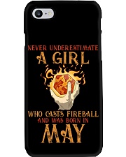 Never underestimate a man who casts fireball and was born in May Phone Case tile