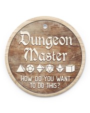 Dungeon Master How do you want to do this Circle Ornament (Porcelain) tile