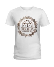 Rock falls Everyone dies Ladies T-Shirt tile