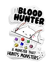 Blood Hunter Sticker - 8 pack (Vertical) front