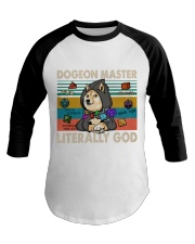 Dogeon Master Literally God Baseball Tee tile