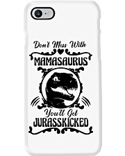 Don't mess with mamasaurus You'll get Jurasskicked Phone Case tile