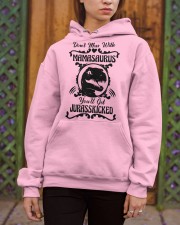 Don't mess with mamasaurus You'll get Jurasskicked Hooded Sweatshirt apparel-hooded-sweatshirt-lifestyle-03