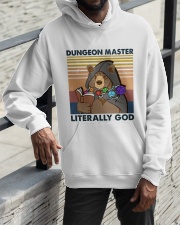 Dungeon Master Literally God Hooded Sweatshirt apparel-hooded-sweatshirt-lifestyle-front-11