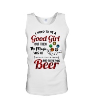 I Tried To Be A Good Girl But Then The Magic Was Lit And There Was Beer Unisex Tank tile
