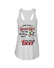 I Tried To Be A Good Girl But Then The Magic Was Lit And There Was Beer Ladies Flowy Tank tile