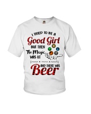 I Tried To Be A Good Girl But Then The Magic Was Lit And There Was Beer Youth T-Shirt tile