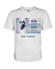 So many in the dungeon yet I found you & you found me V-Neck T-Shirt tile