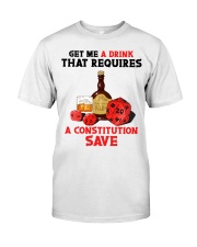 Get me a drink that requires a constitution save Premium Fit Mens Tee tile