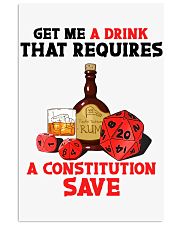 Get me a drink that requires a constitution save Vertical Poster tile
