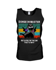Dungeon Master Because I'm the DM that's why Unisex Tank tile