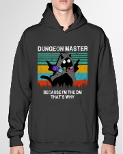 Dungeon Master Because I'm the DM that's why Hooded Sweatshirt garment-hooded-sweatshirt-front-04