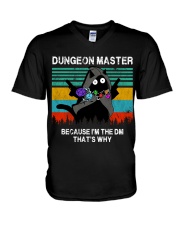 Dungeon Master Because I'm the DM that's why V-Neck T-Shirt tile