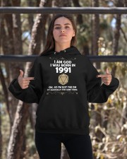 I am God. I was born in 1991 Ok, so I'm just the DM. It's basically the same thing Hooded Sweatshirt apparel-hooded-sweatshirt-lifestyle-05