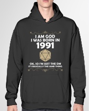 I am God. I was born in 1991 Ok, so I'm just the DM. It's basically the same thing Hooded Sweatshirt garment-hooded-sweatshirt-front-04