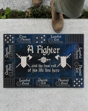 A Fighter and the best roll of his life live here Doormat 22.5" x 15" aos-doormat-22-5x15-lifestyle-front-01