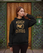 Real men roleplay and are born in November Hooded Sweatshirt apparel-hooded-sweatshirt-lifestyle-02