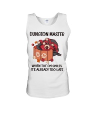 Dungeon Master When the DM smiles it's already too late Unisex Tank tile