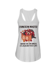 Dungeon Master When the DM smiles it's already too late Ladies Flowy Tank tile