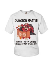 Dungeon Master When the DM smiles it's already too late Youth T-Shirt tile